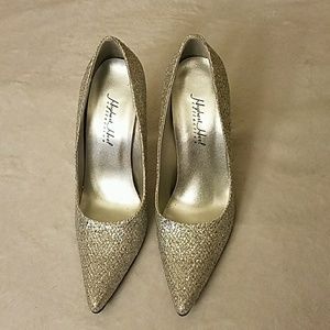 Silver glitzee heel